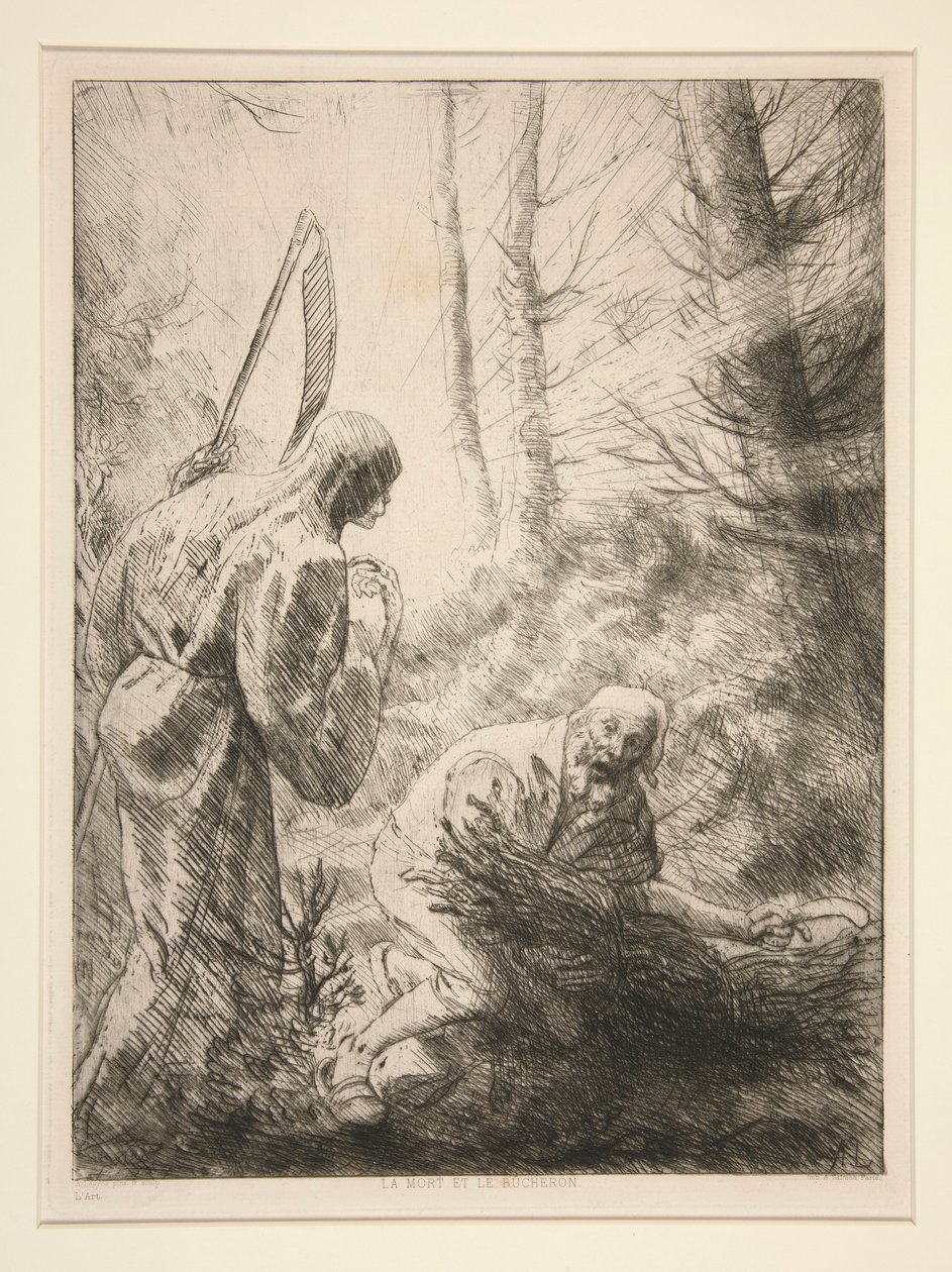 La Mort et le Bûcheron, No. 2 - Alphonse Legros