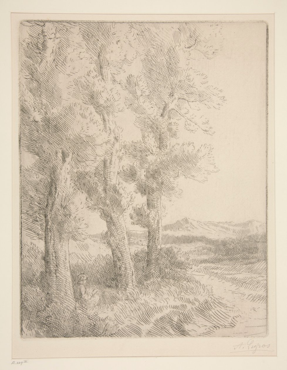 La liseuse : La lecture sous les arbres - Alphonse Legros