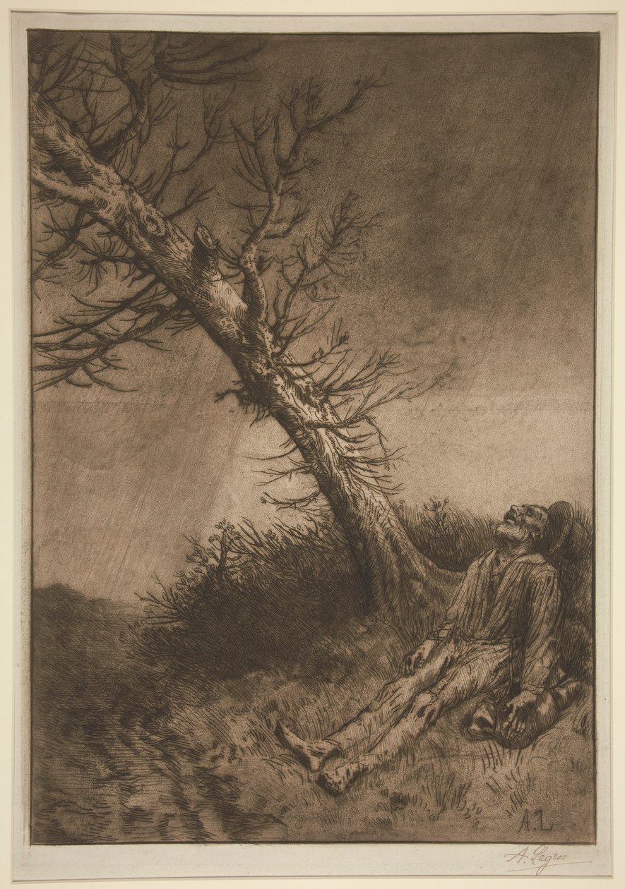 La mort du vagabond - Alphonse Legros