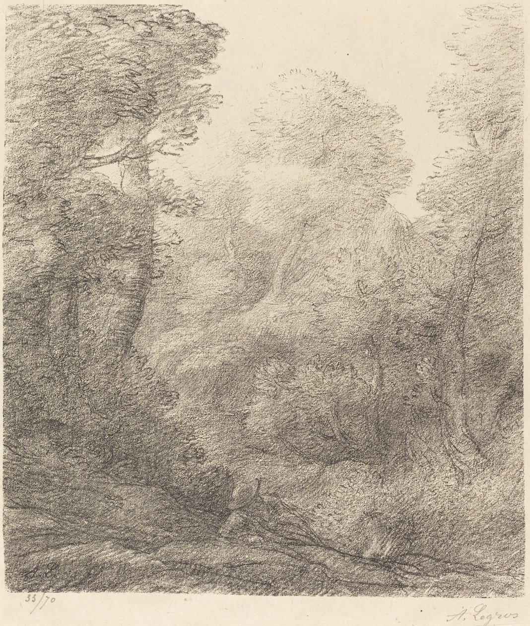 Paysage : Brumes du matin - Alphonse Legros