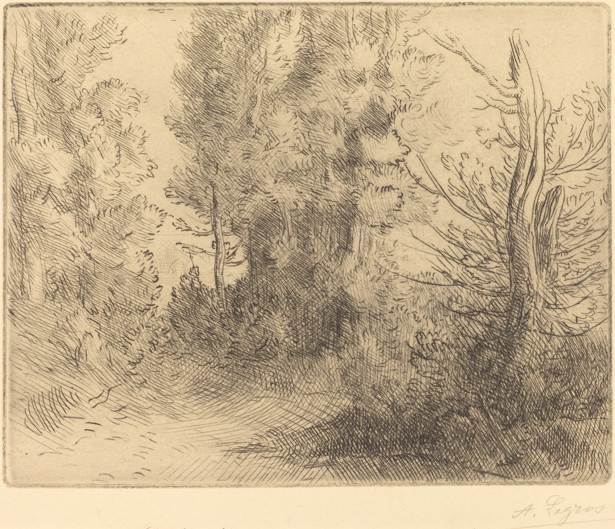 Paysage : Près de Chailleux - Alphonse Legros