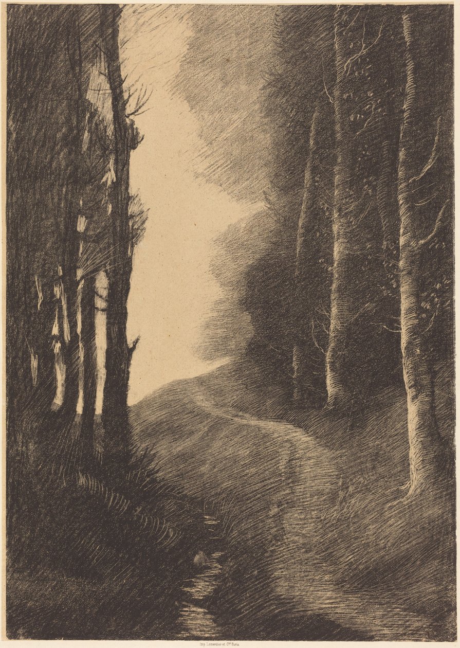 Paysage aux bouleaux - Alphonse Legros