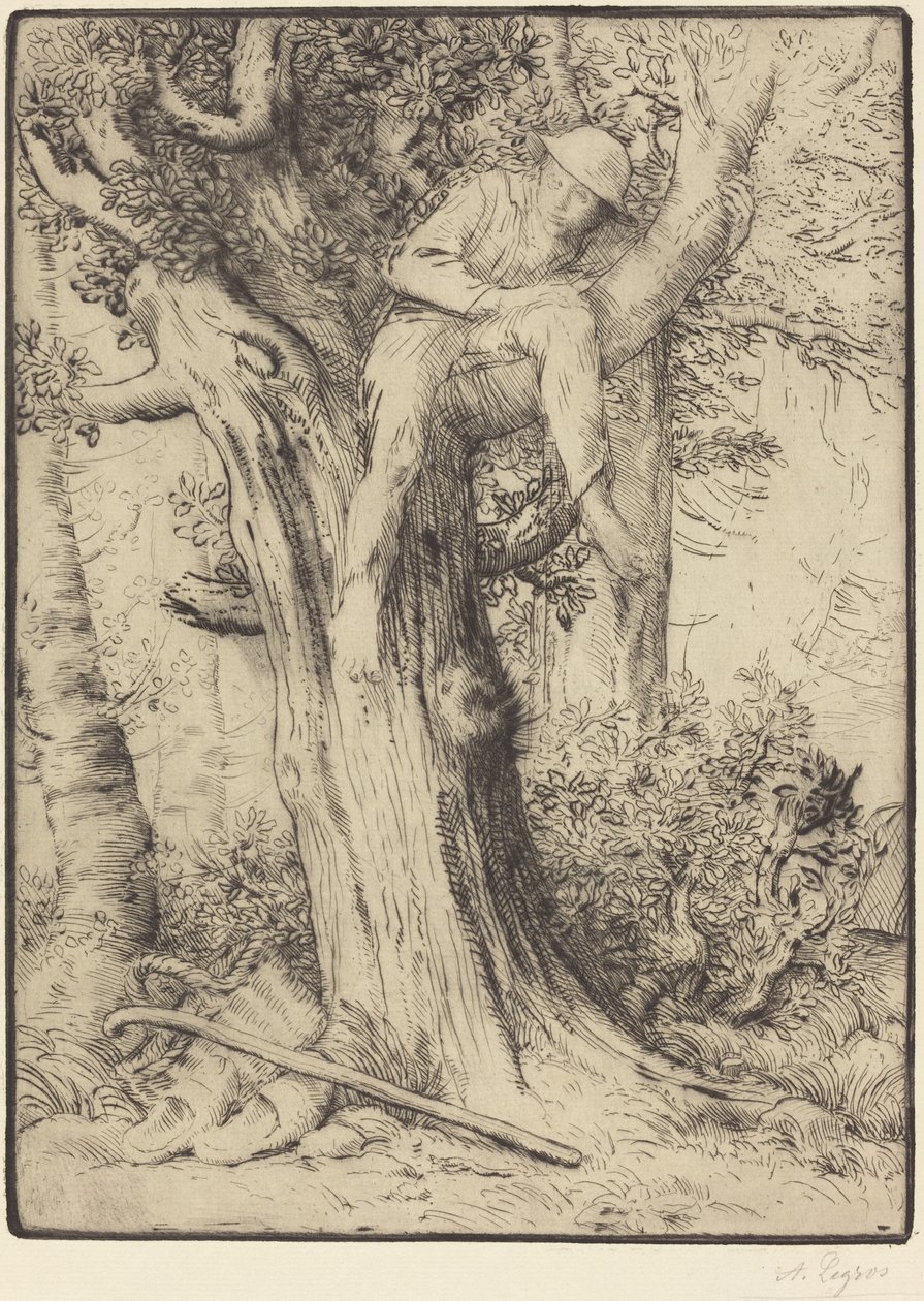 Paysage avec un garçon dans un arbre, dit Le dénicheur d