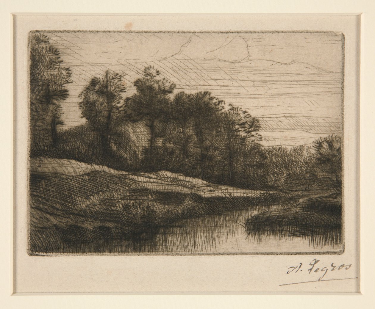 Le Soir (Coucher de soleil) - Alphonse Legros