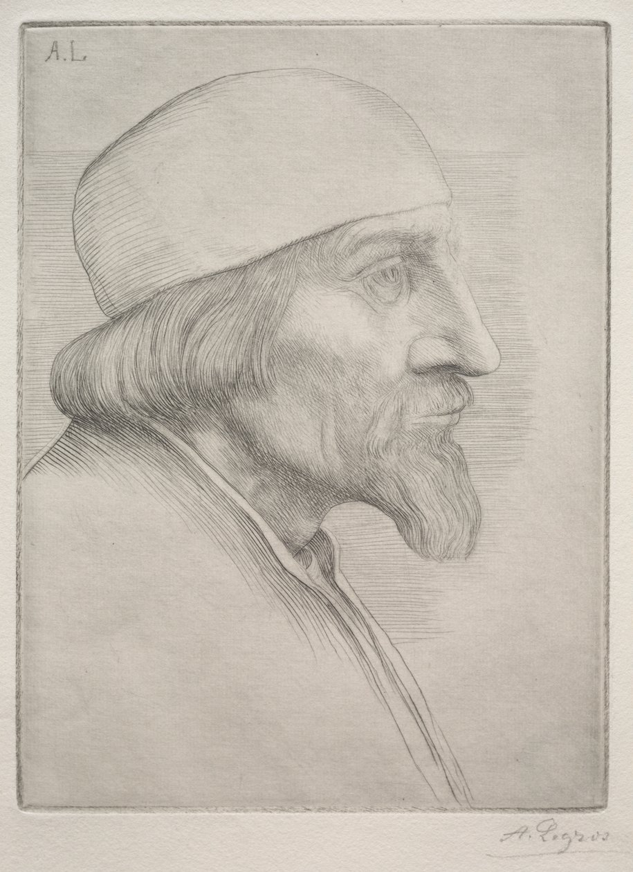 Homme avec une calotte - Alphonse Legros