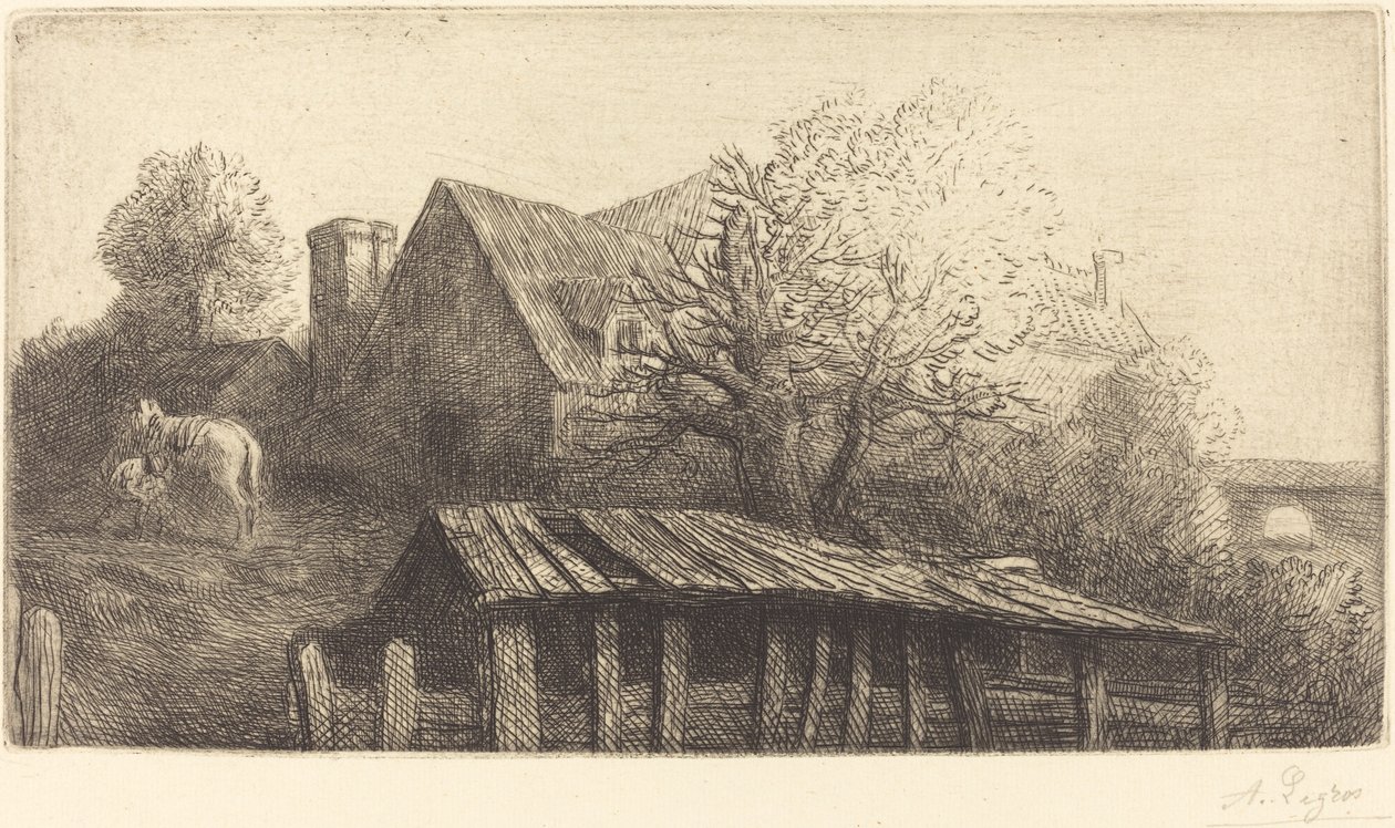 Une ancienne auberge - Alphonse Legros