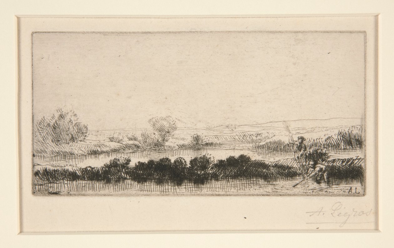 Paysage de Tourbières: Dans le Marais - Alphonse Legros