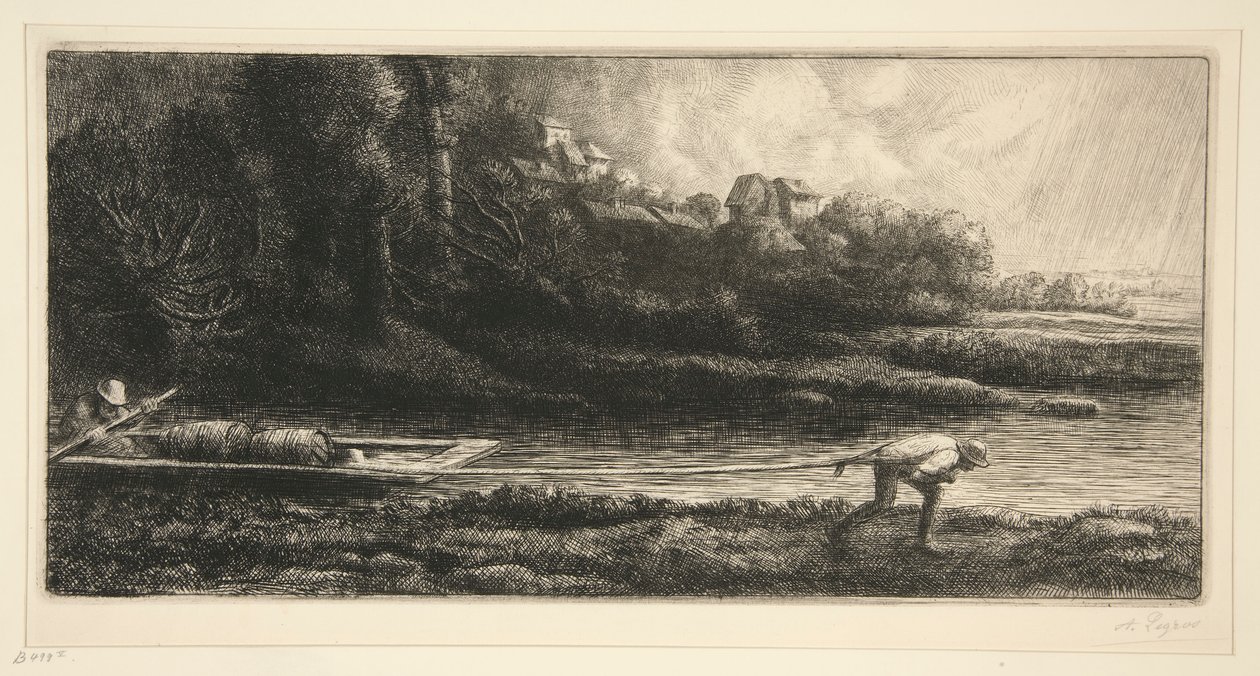 Paysage en bateau - Alphonse Legros
