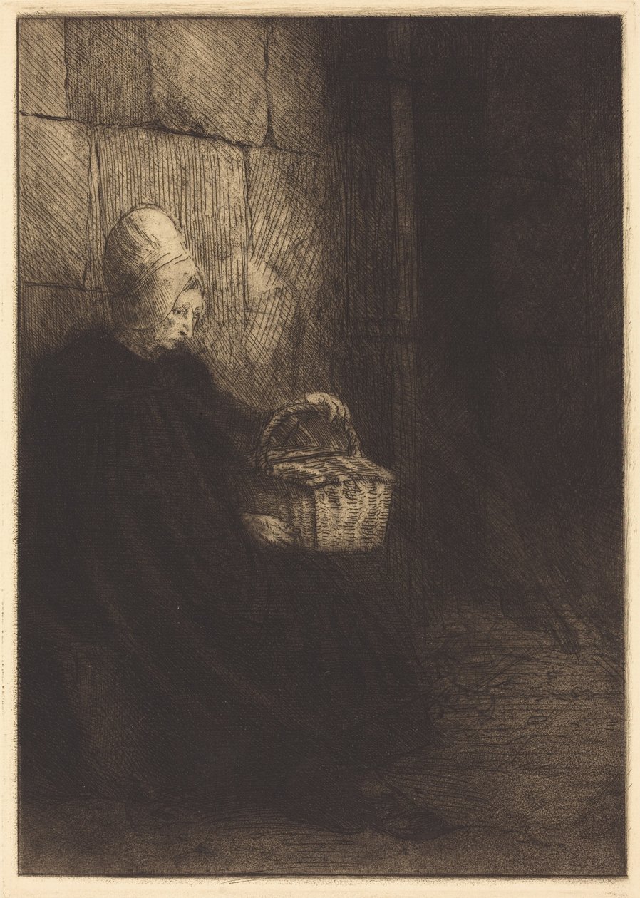 Peasant Woman of Boulogne (Paysanne des environs de Boulogne dite La femme au panier) - Alphonse Legros