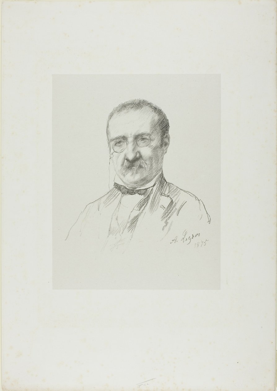 Portrait de Champfleury - Alphonse Legros