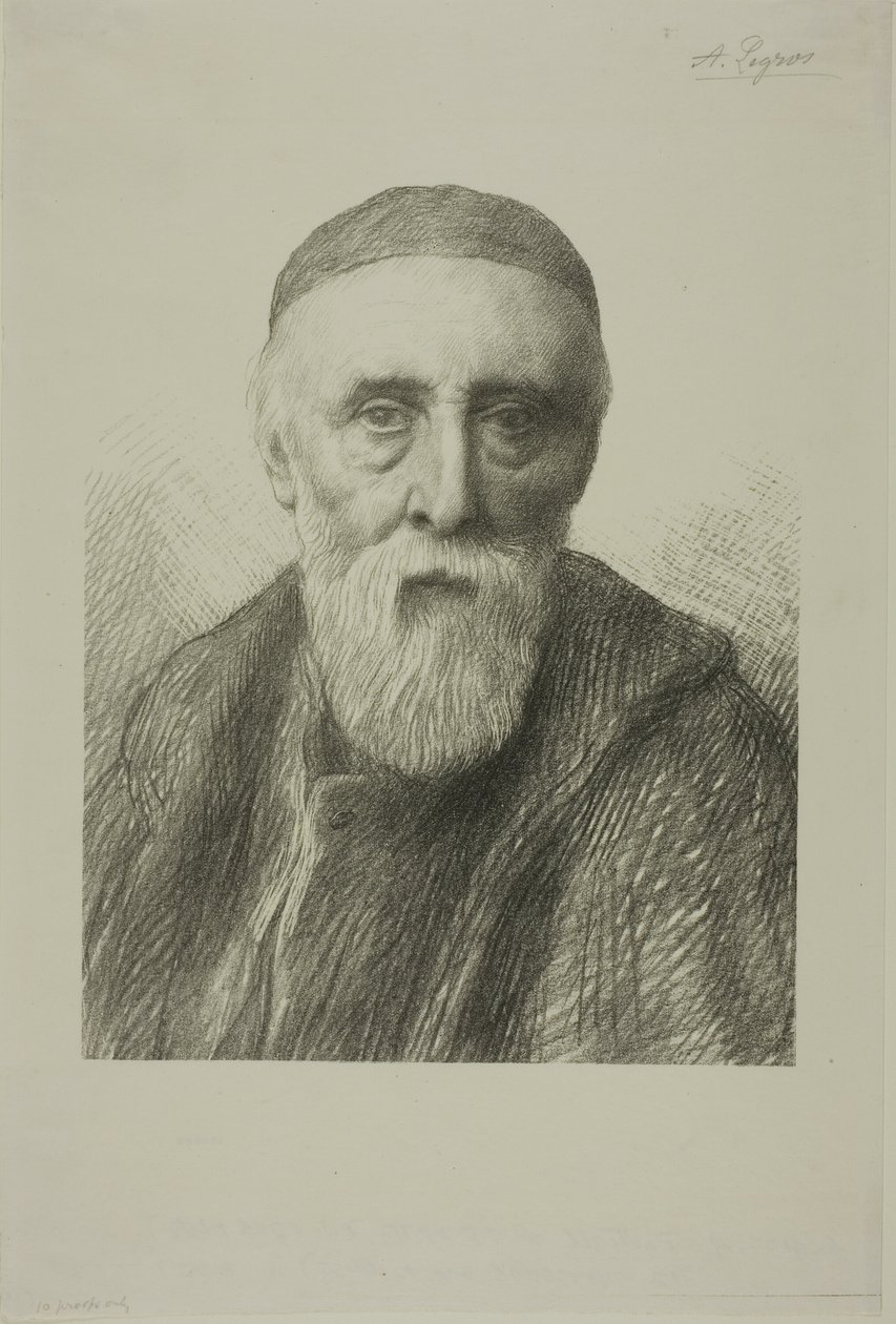 Portrait de G. F. Watts, R. A., deuxième plaque - Alphonse Legros