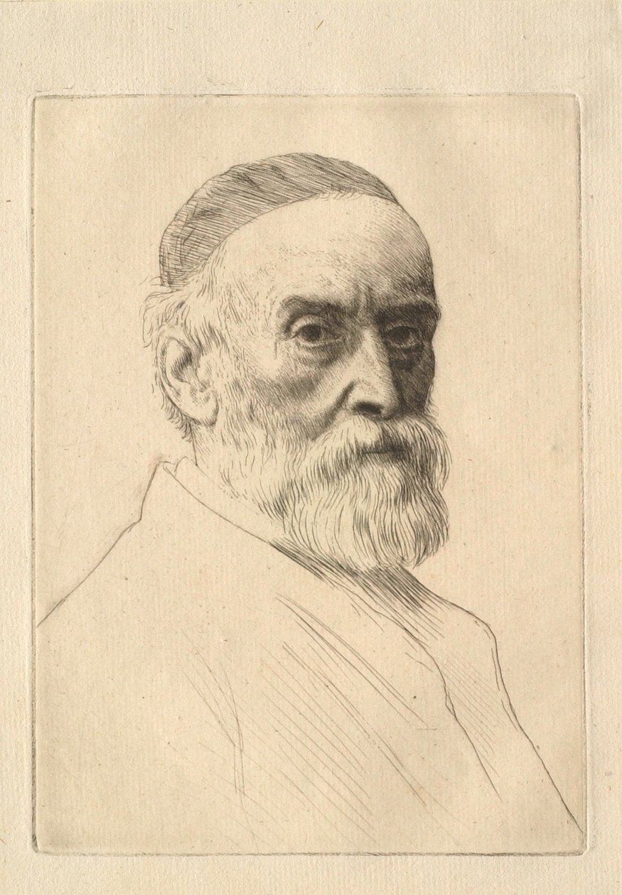 Portrait du peintre G. F. Watts (1817-1904) - Alphonse Legros
