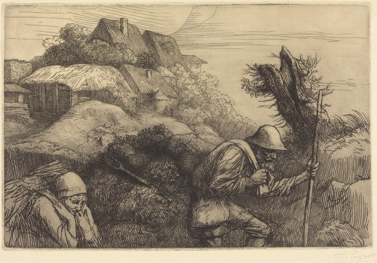 Return from the Woods (Le retour du bois) - Alphonse Legros