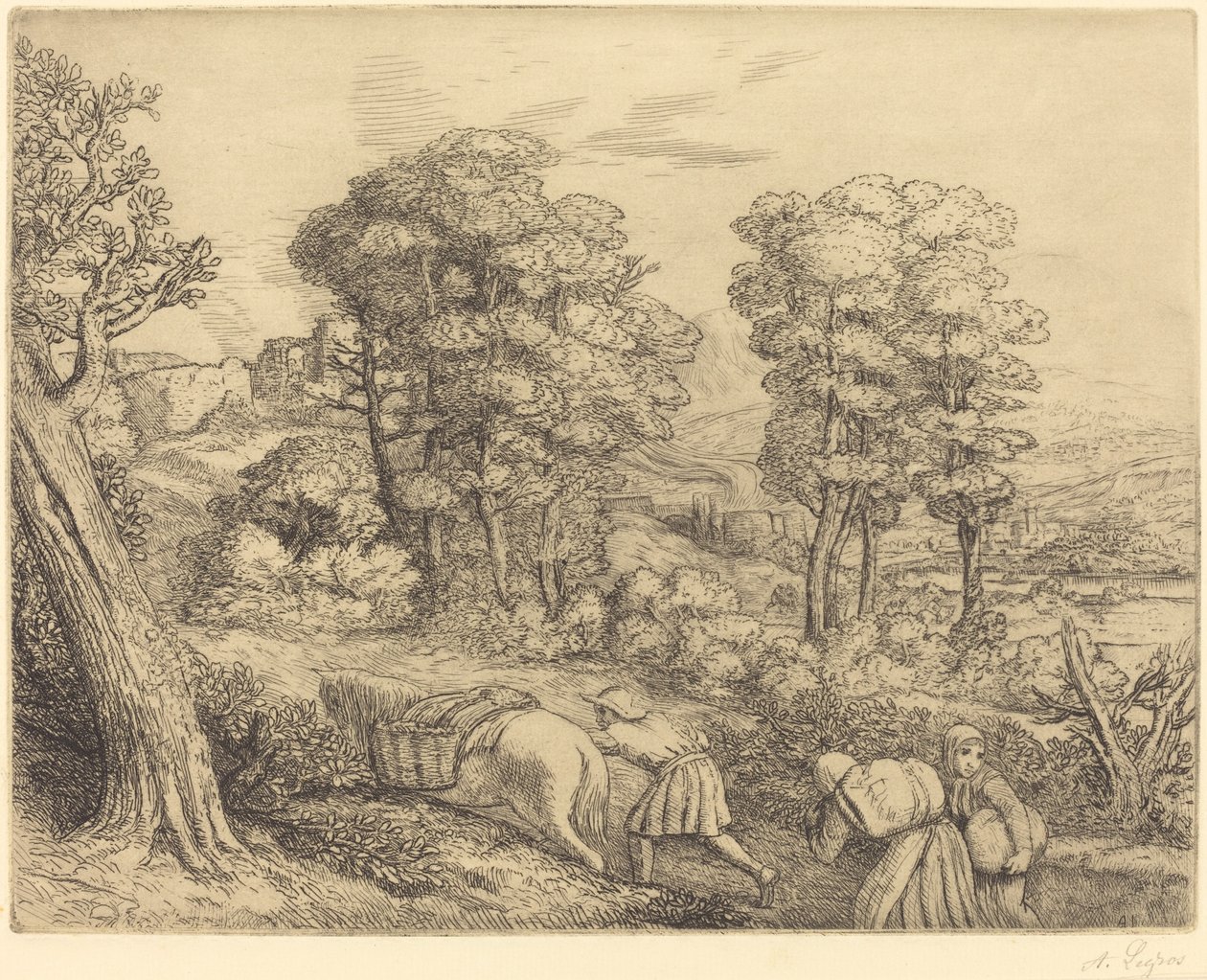 Le retour à la ferme - Alphonse Legros