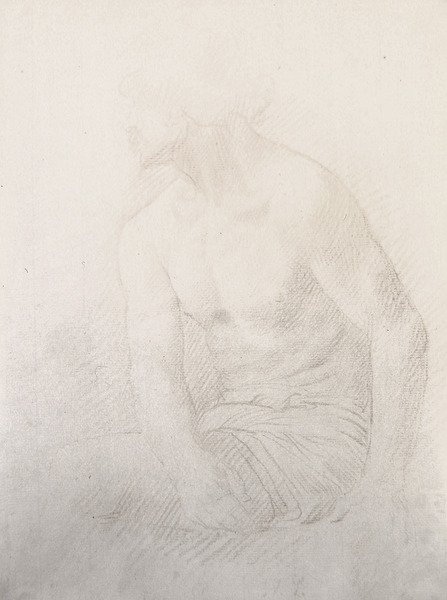 Nu masculin assis - Alphonse Legros