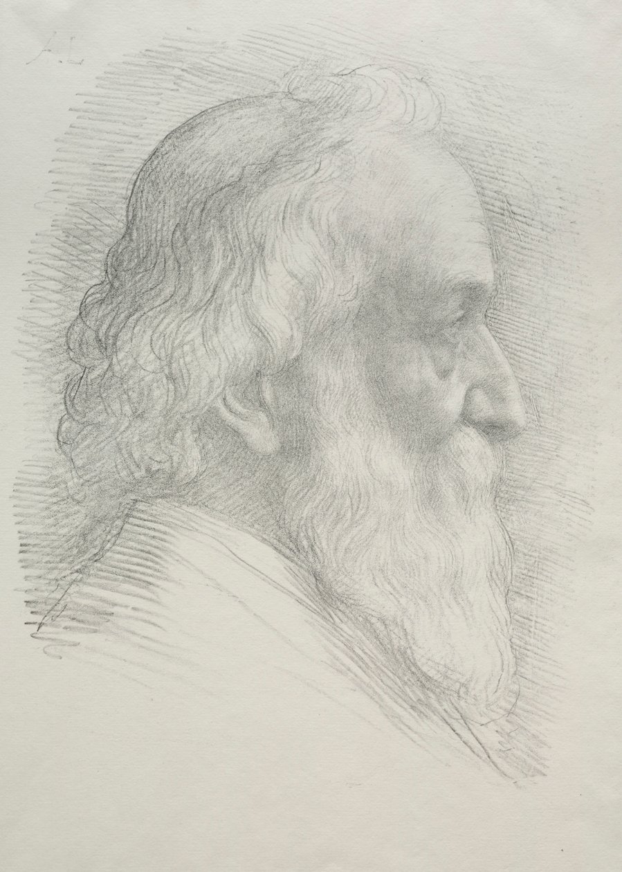 Autoportrait 10e plaque - Alphonse Legros