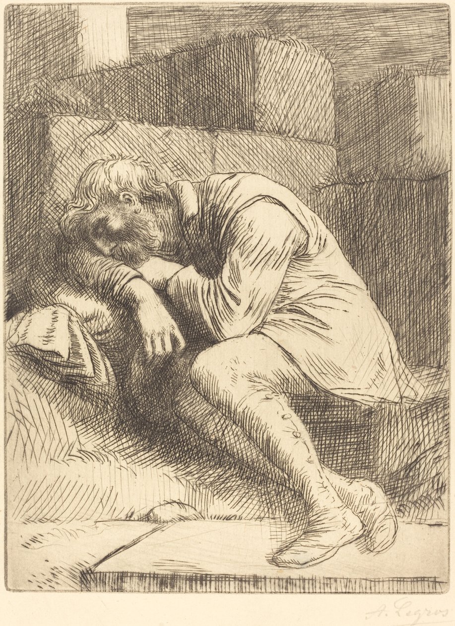 Mendiant endormi - Alphonse Legros