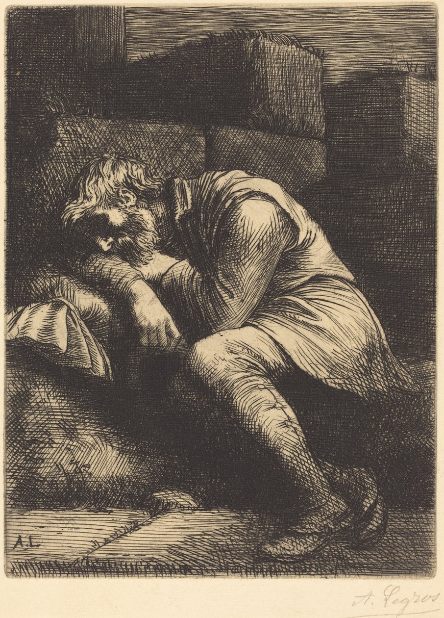 Mendiant endormi - Alphonse Legros