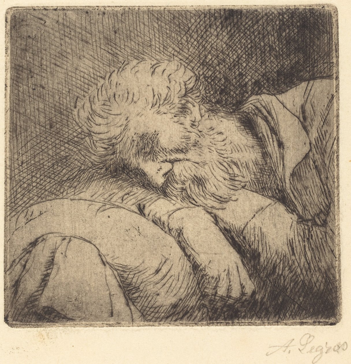 Mendiant endormi - Alphonse Legros