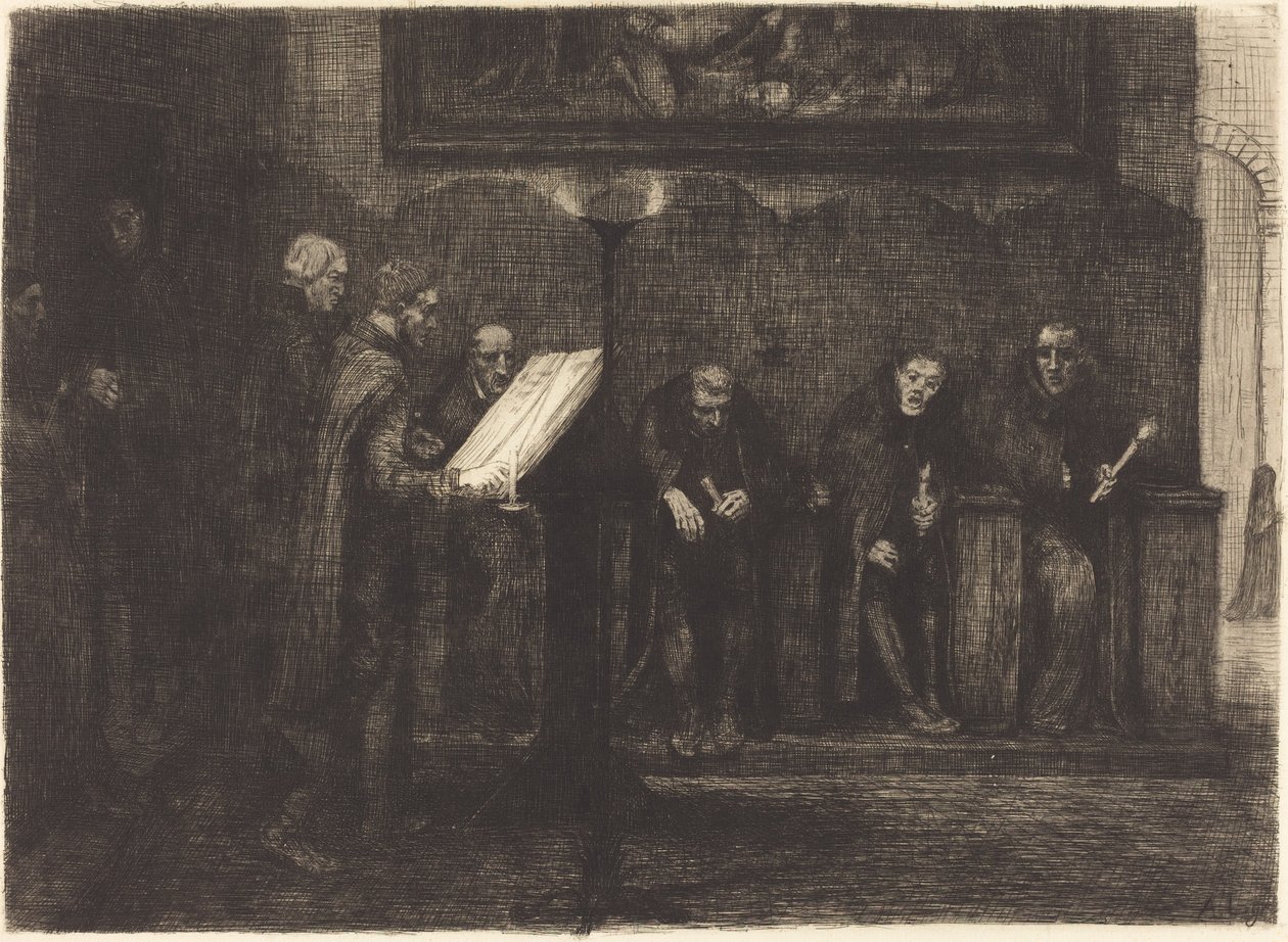 Les chantres espagnols, 1865 - Alphonse Legros