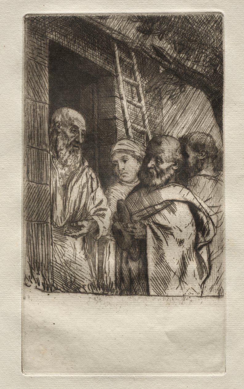 St. Pierre et St. Paul à la porte du Bonhomme Misère - Alphonse Legros
