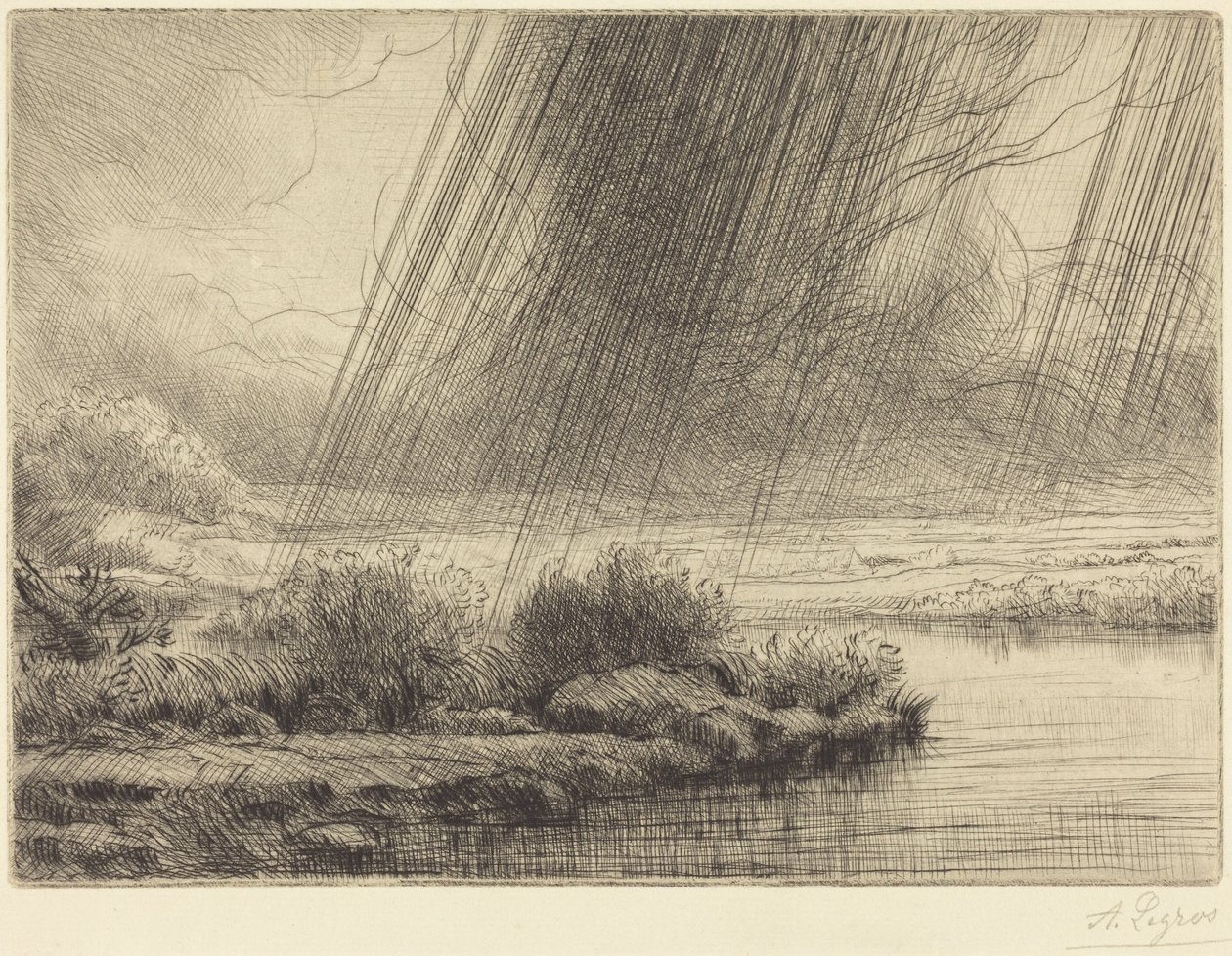 Storm (Un orage) - Alphonse Legros