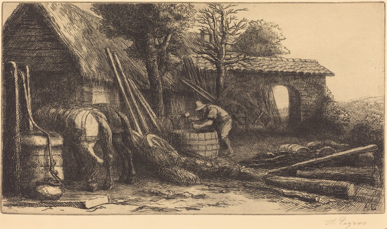 Le tonnelier - Alphonse Legros
