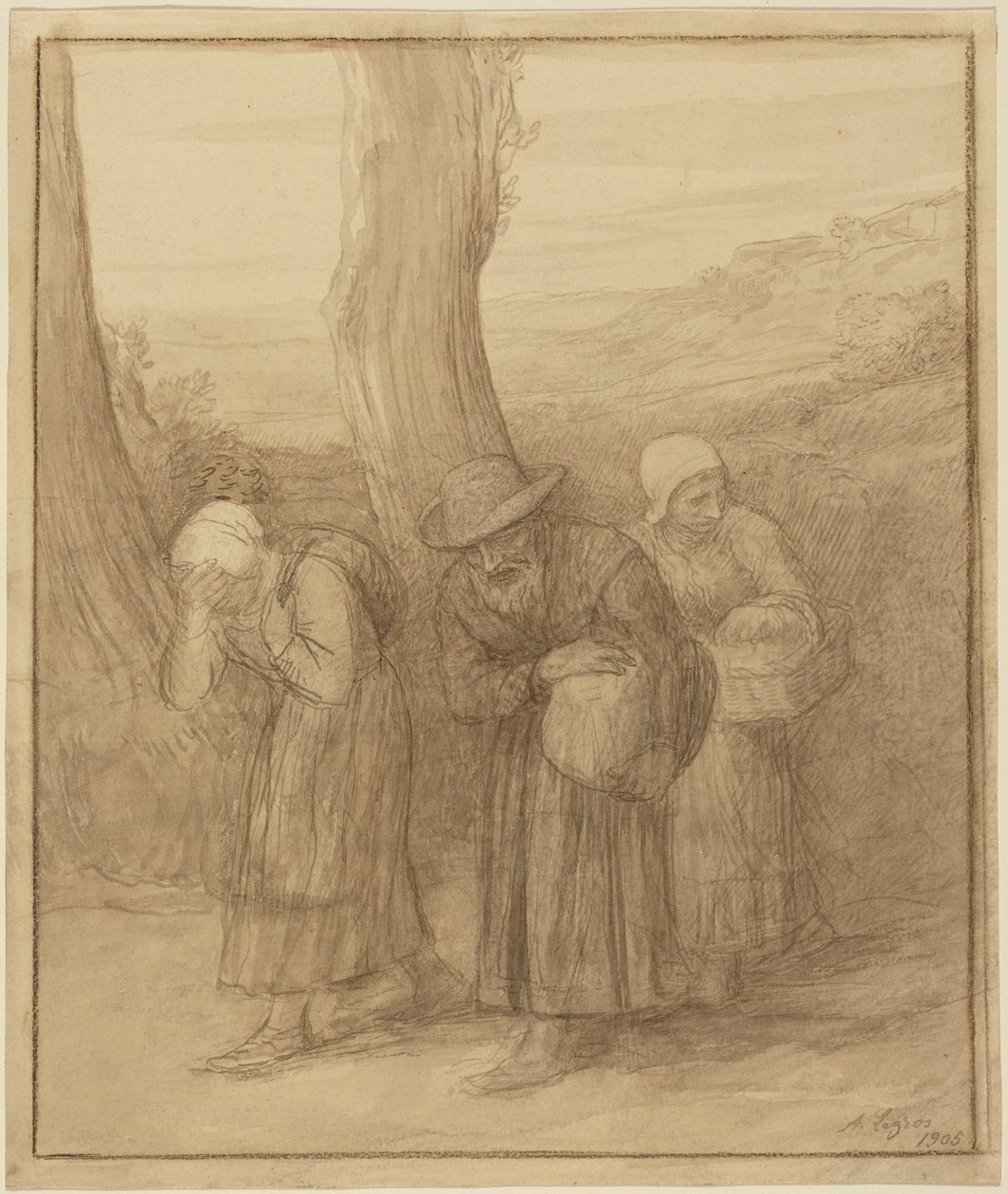Le départ - Alphonse Legros