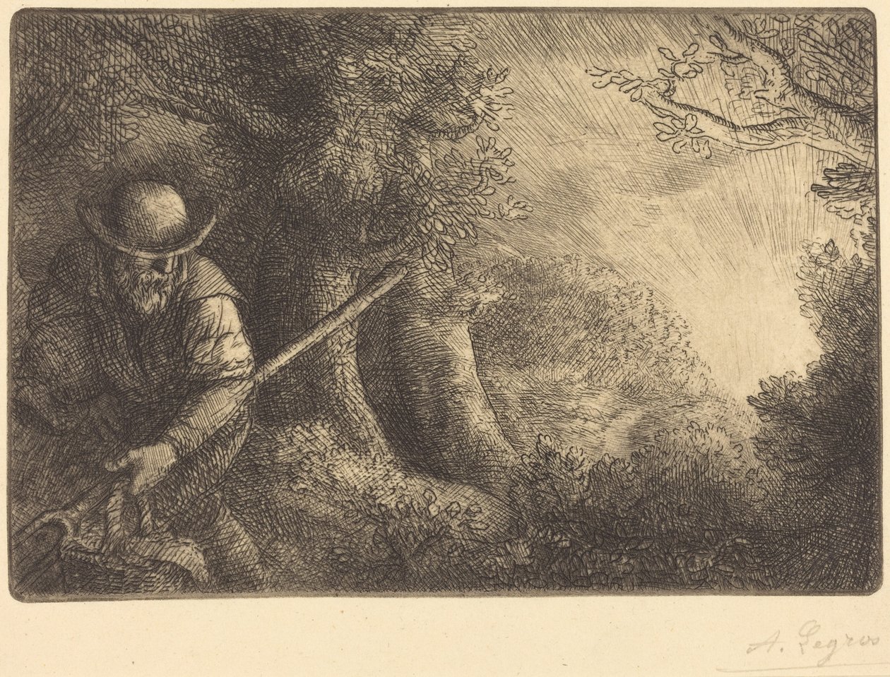 The Gardener (Le jardinier) - Alphonse Legros