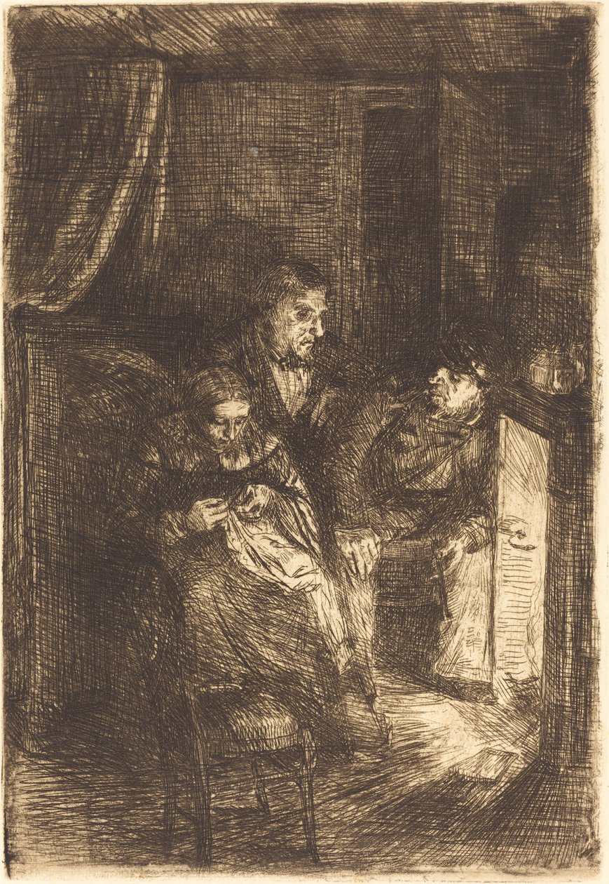 Le foyer - Alphonse Legros