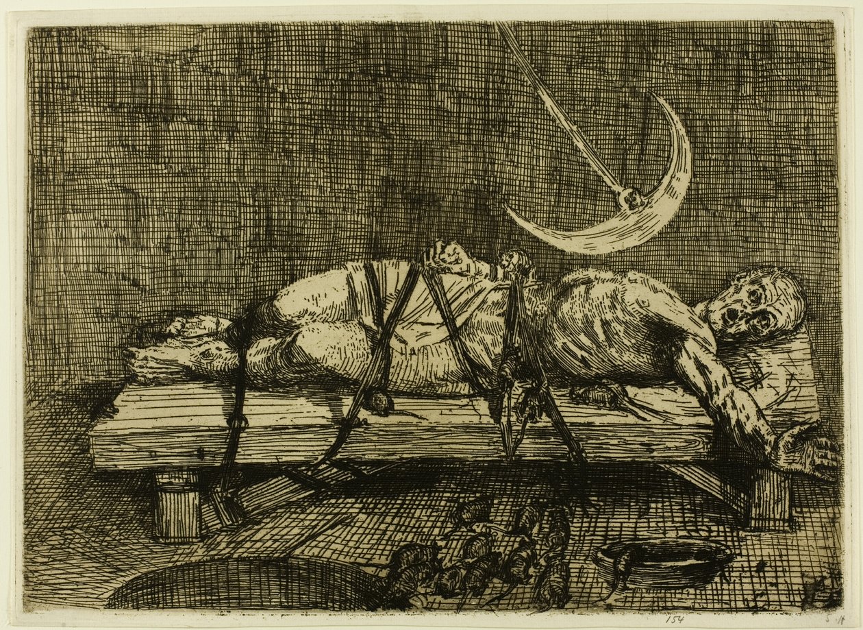 Le Puits et le Pendule, deuxième planche - Alphonse Legros