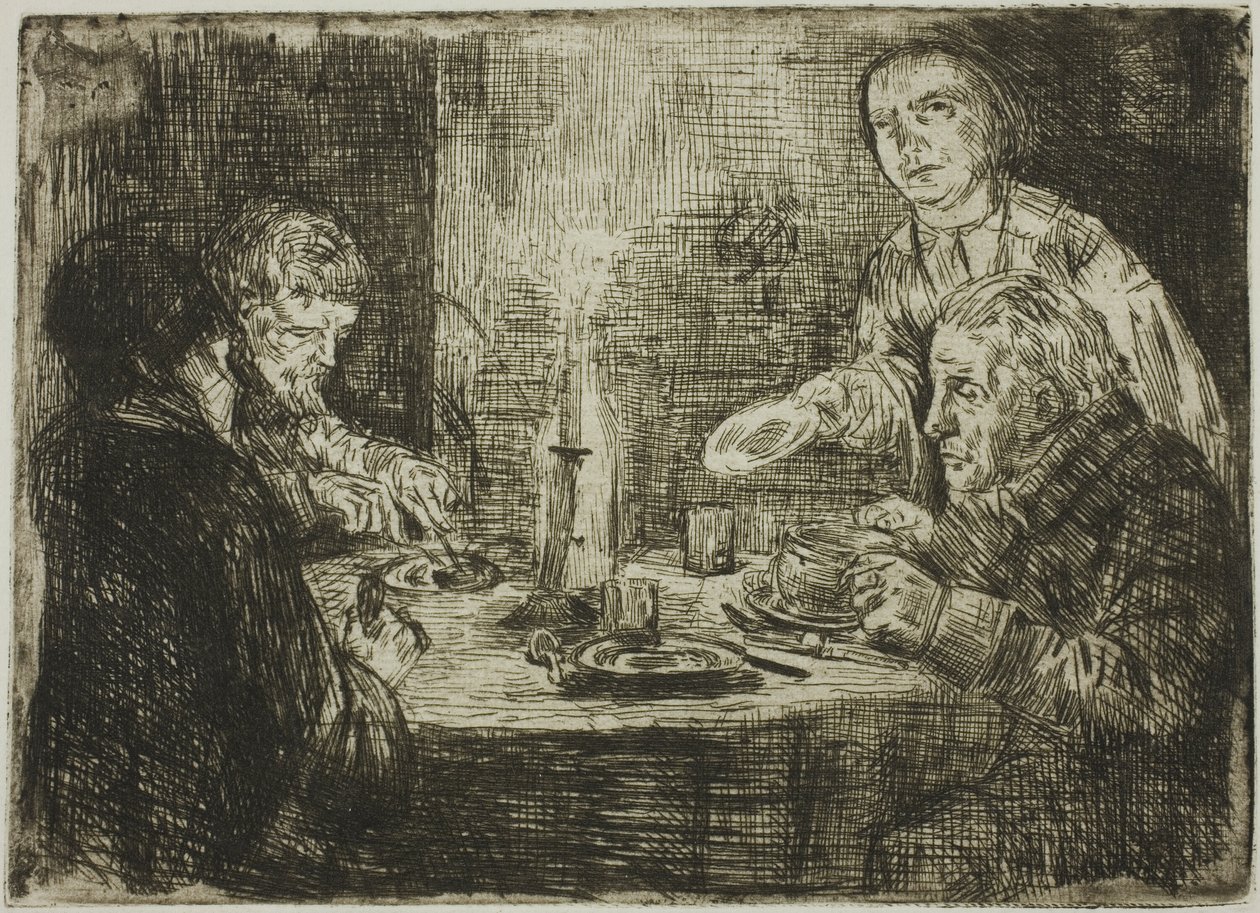 Le souper - Alphonse Legros