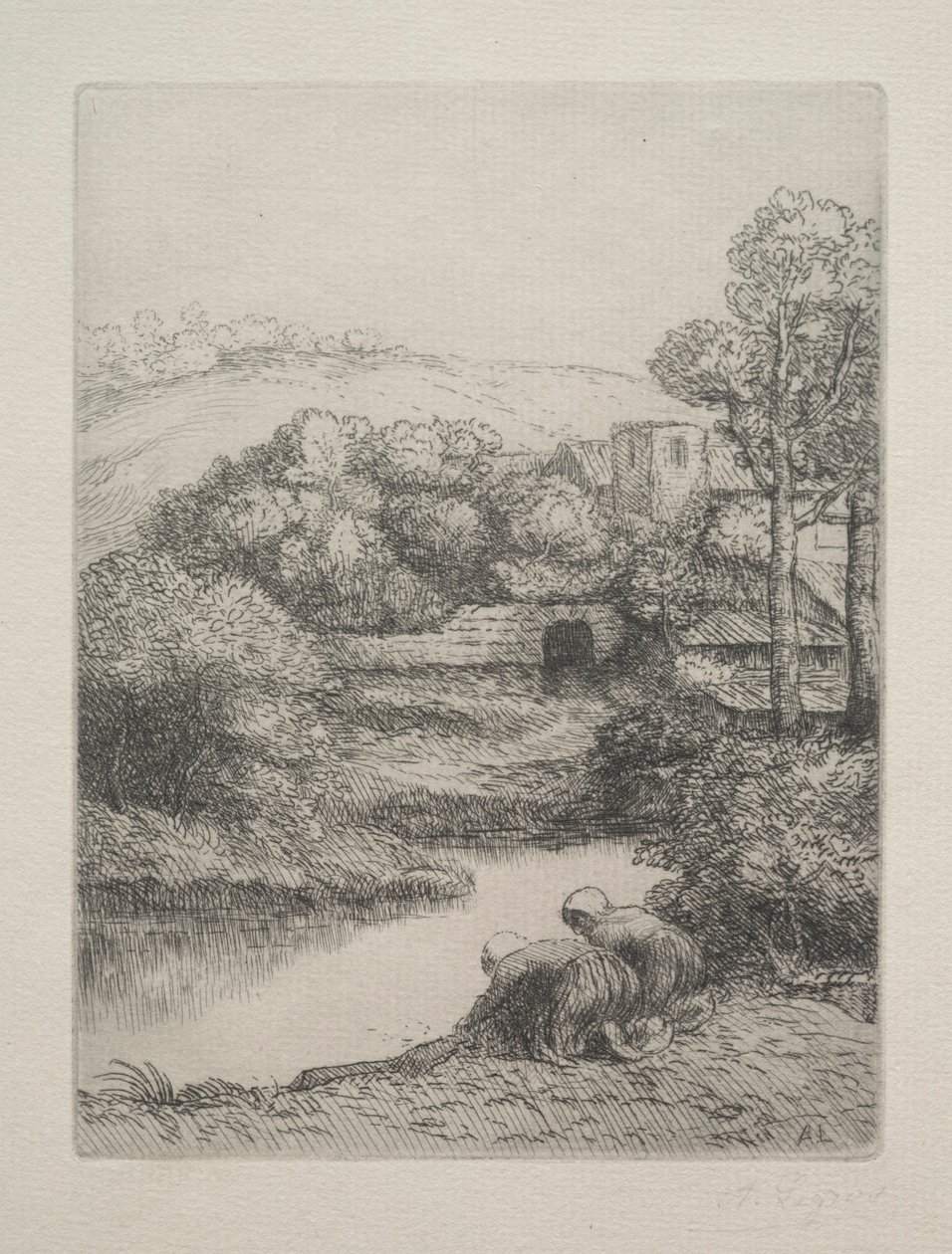 La Maison de lavage Le Lavoir, dite Les Laveuses - Alphonse Legros