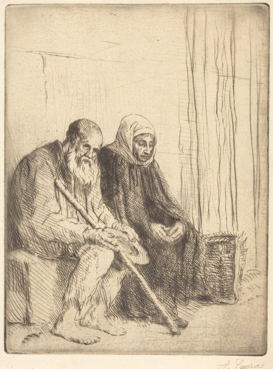 Les deux mendiants - Alphonse Legros