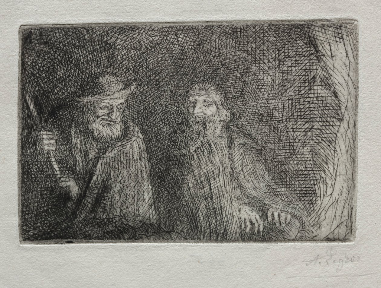 Les Deux Bergers - Alphonse Legros