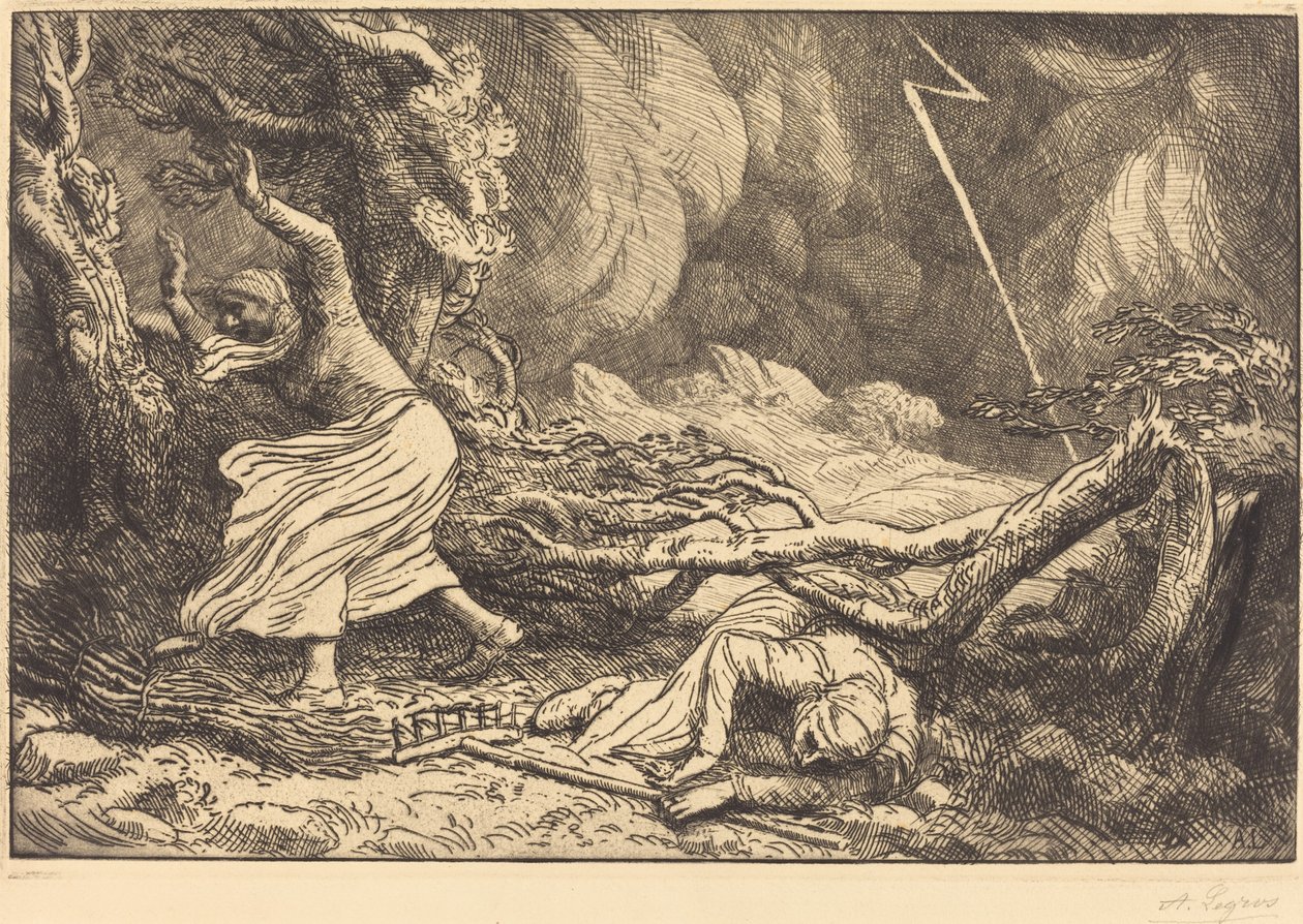 Victimes de la foudre - Alphonse Legros