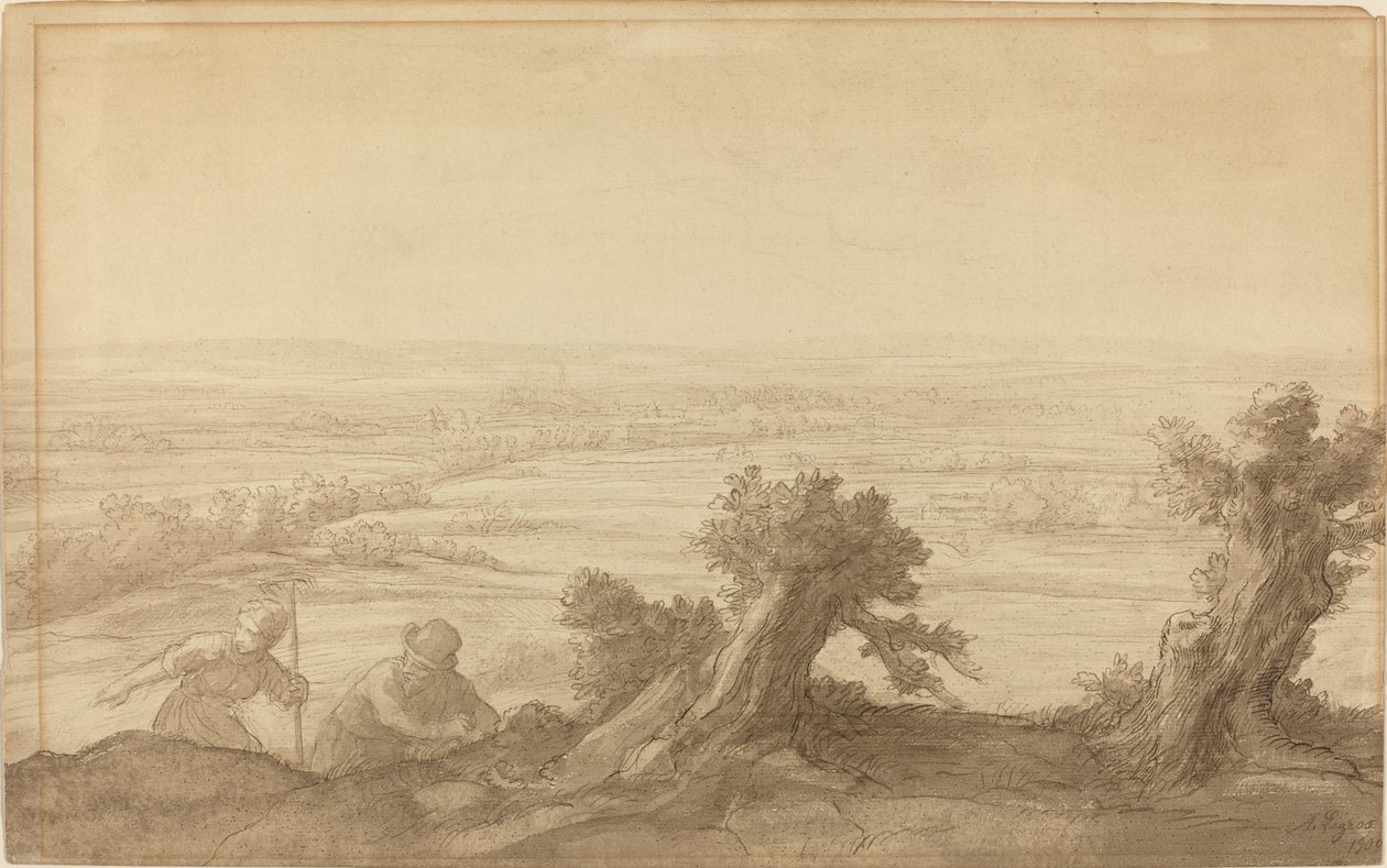 Vue sur la campagne plate, 1906 - Alphonse Legros