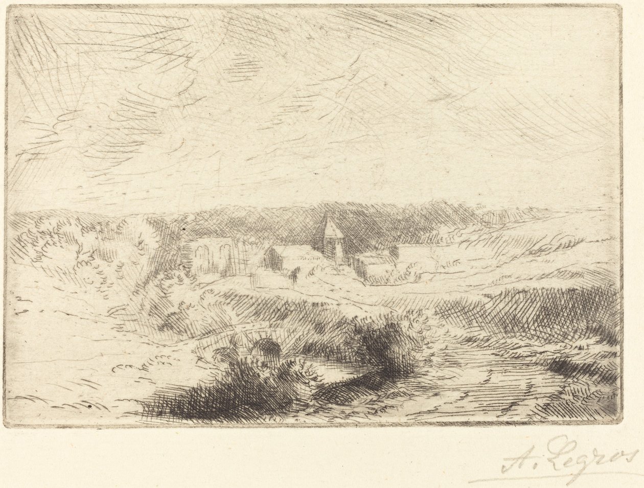 Village de Wimille, près de Boulogne - Alphonse Legros