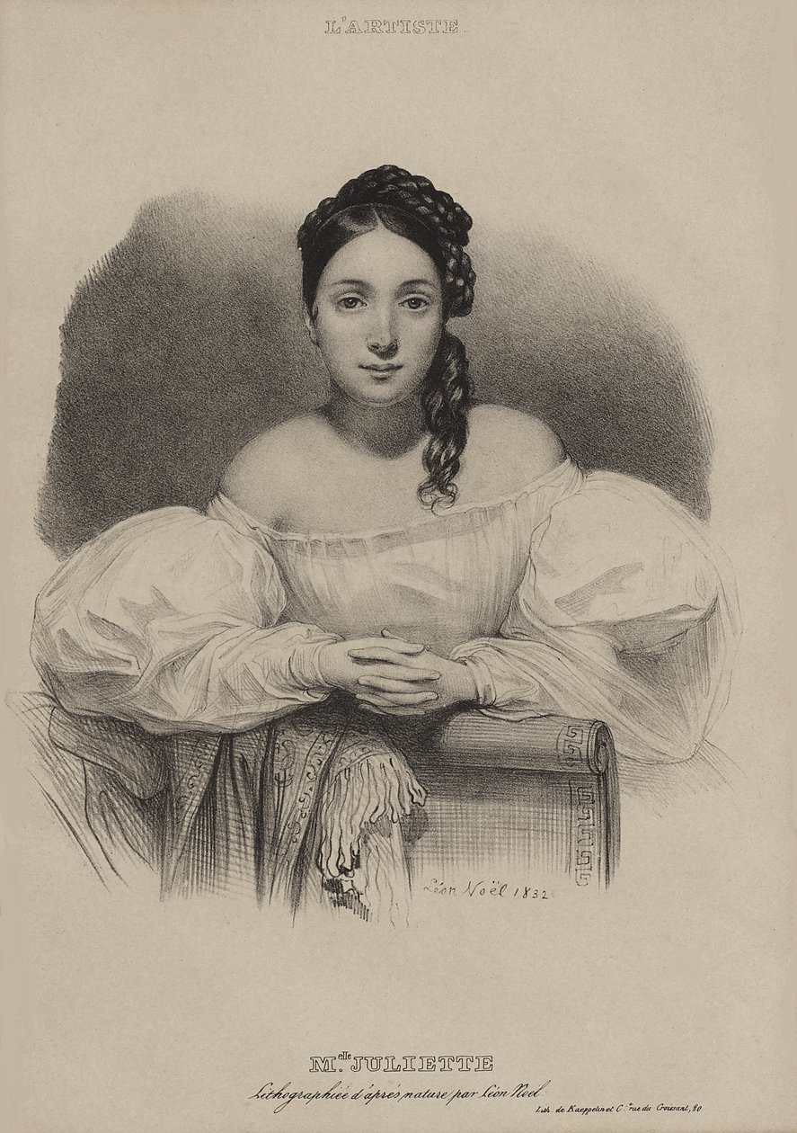 Portrait de Mademoiselle Juliette Drouet. - Alphonse Leon Noel