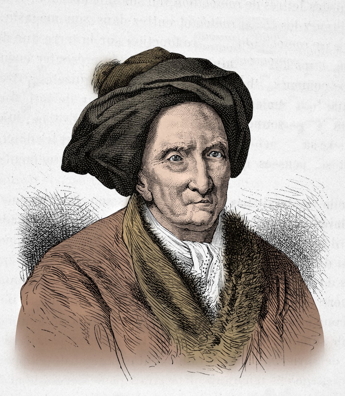 Portrait of Bernard Le Bouyer de Fontenelle (Engraving) - Alphonse Marie de Neuville