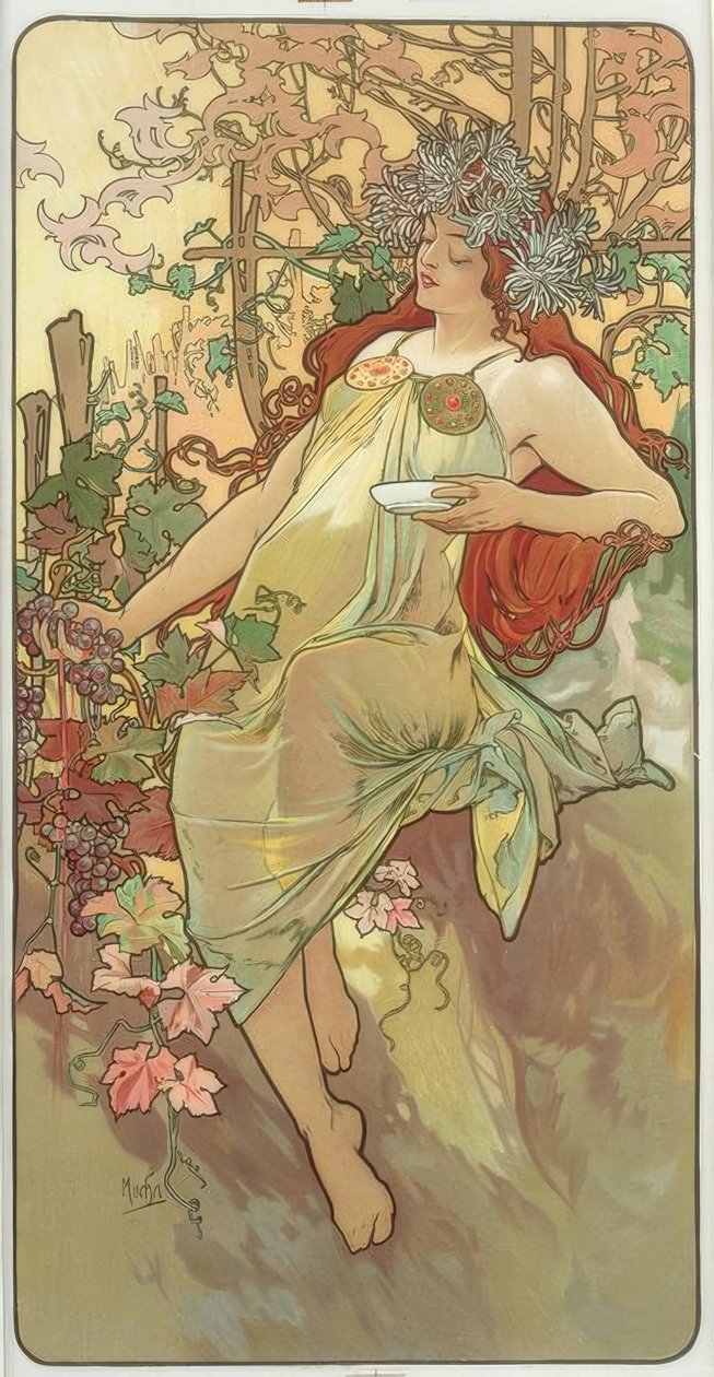 Automne - Alphonse Mucha