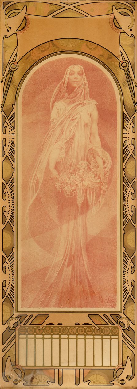Invocation, 1897 - Alphonse Mucha