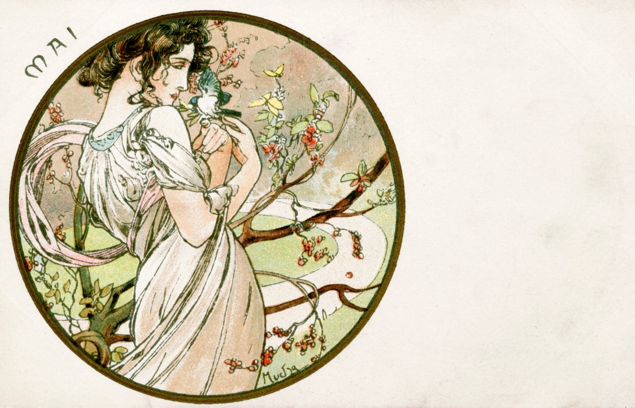 Mai - Alphonse Mucha