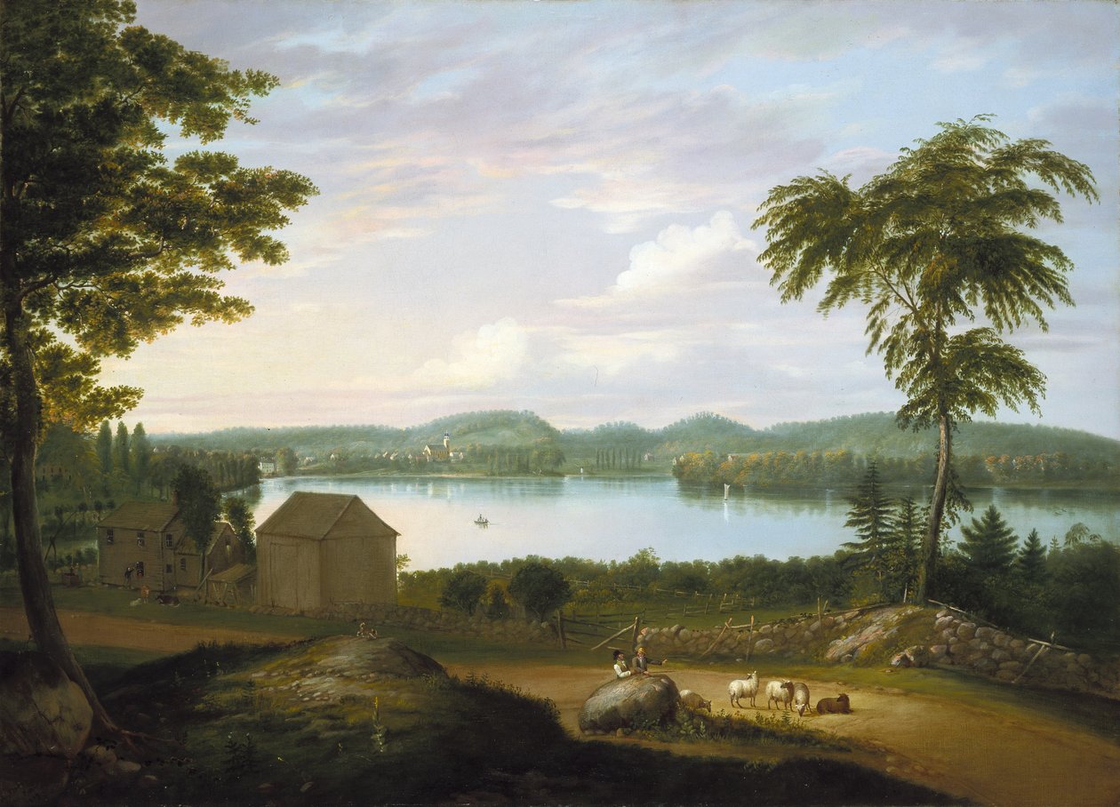 Vue de Springfield sur la rivière Connecticut, 1819 - Alvan Fisher