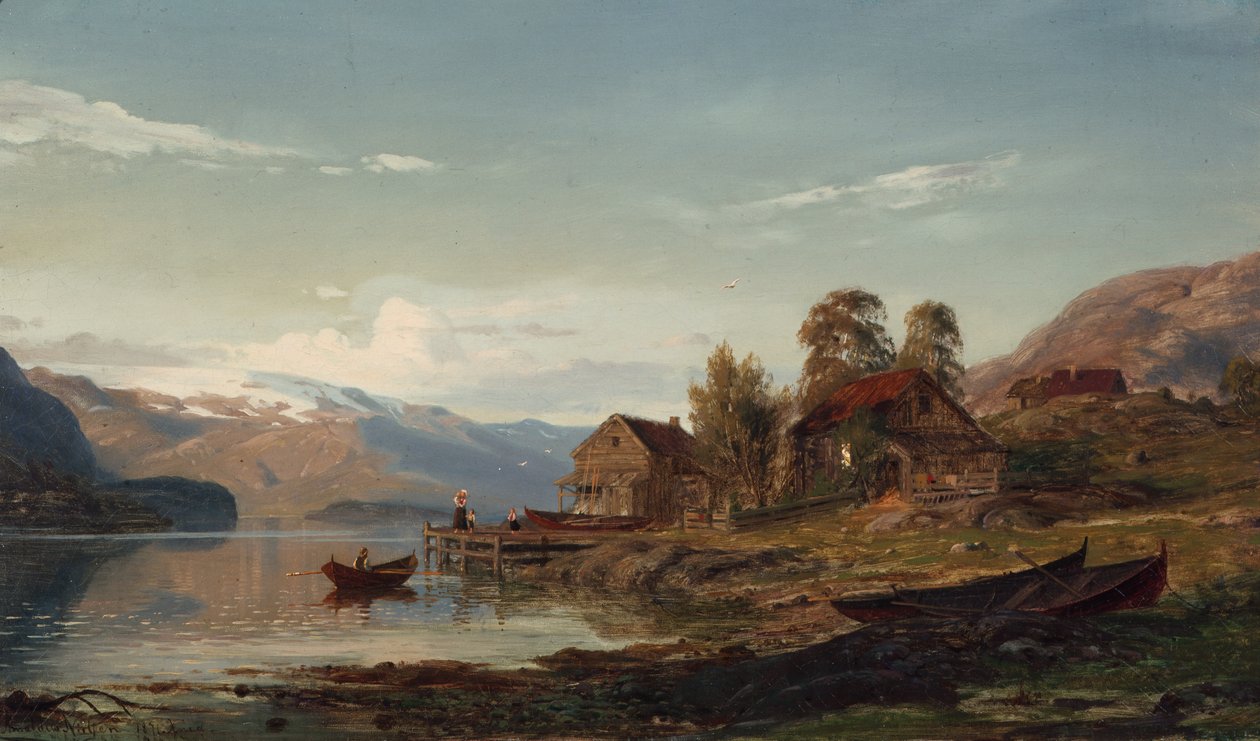 Au bord du fjord - Amaldus Nielsen