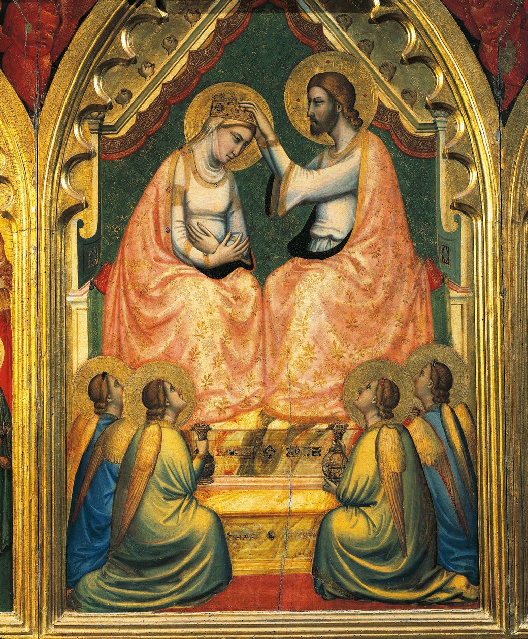 Couronnement de la Vierge - Ambrogio Bondone (workshop) Giotto