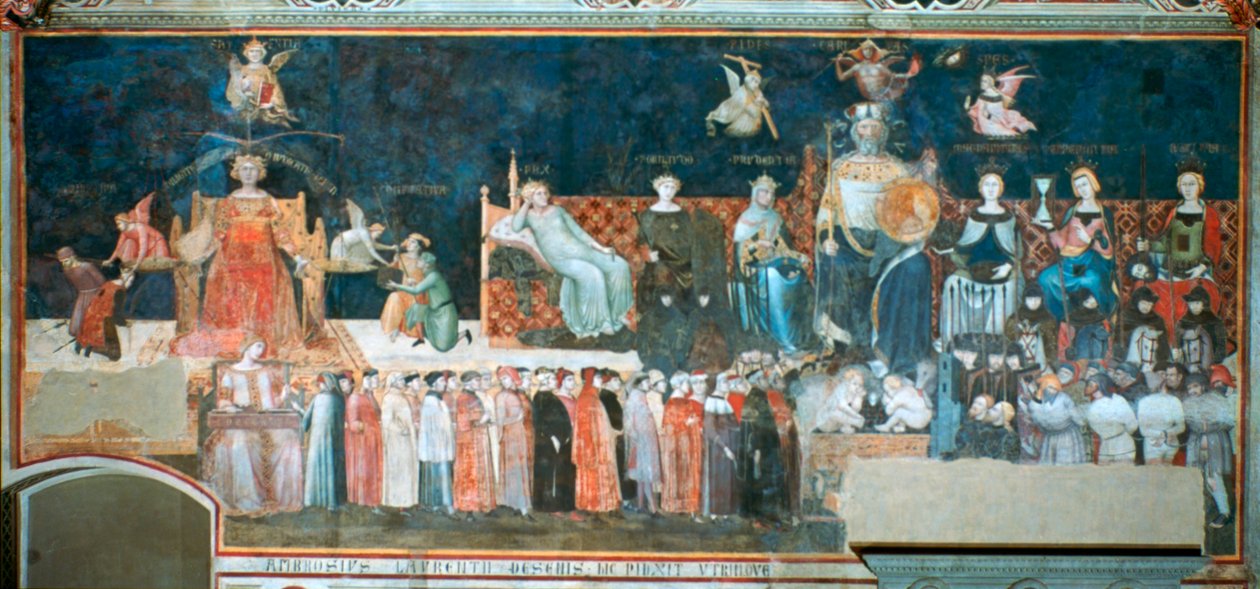 Allégorie du bon gouvernement, 1338-1340 - Ambrogio Lorenzetti