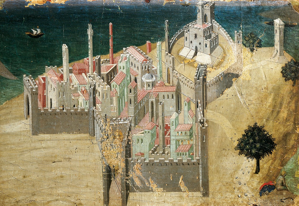 Ville au bord de la mer - Ambrogio Lorenzetti