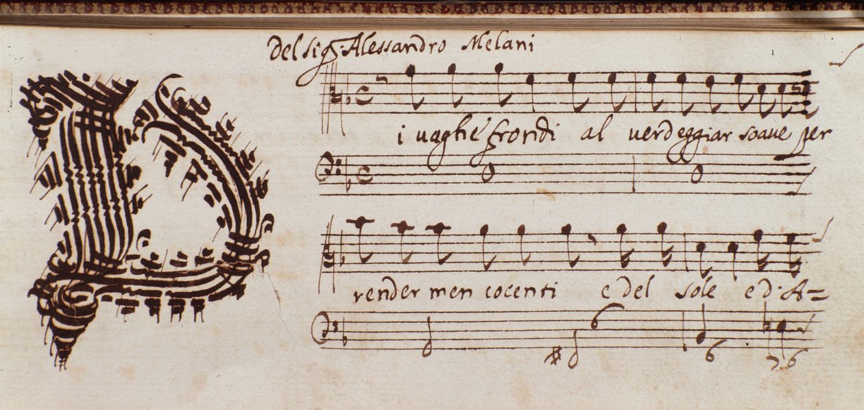 Page de collection de partitions par Alessandro Stradella - Ambrogio Preda