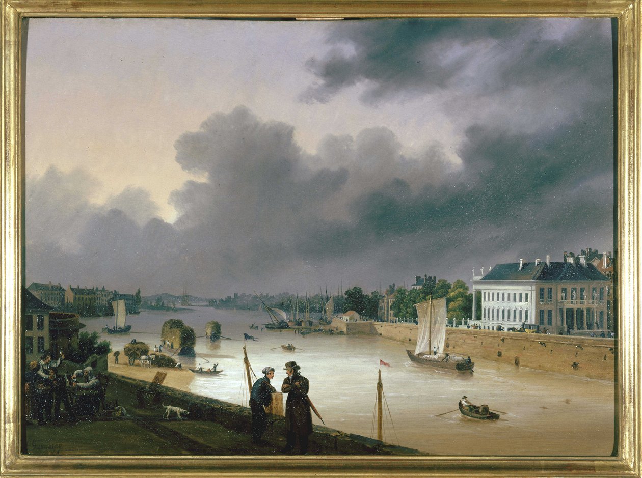 Le port de Nantes par Louis Garneray, vers 1820 - Ambroise Louis Garneray